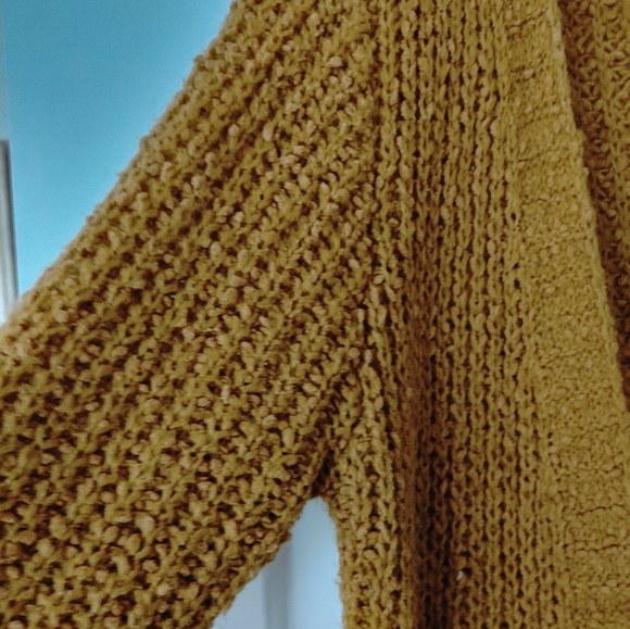 ✨Sienna Sky Fuzzy Chunky Knit Pumpkin Cardigan ~ Size S - Picture 4 of 11